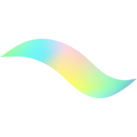 Abstract holographic wave.Flow iridescent fluid.Dynamic spectrum ribbon. png