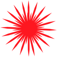 . Red beams firework. Best for sale sticker, price tag, quality mark. png