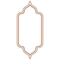 Islamic and ramadan kareem windows in oriental style. Border and frame with modern boho. png