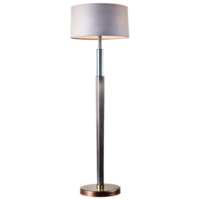 luxury floor lamp front elevation isolated on transparent background. png