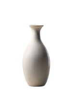 , minimalist style vase isolated on transparent background png