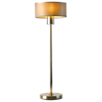 luxury floor lamp front elevation isolated on transparent background. png