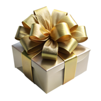 , gift box with ribbon isolated on transparent background png