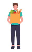 delivery man holding delivery box png