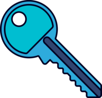 Blue Key Illustration png