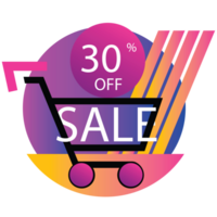 cart with sale sign - Sale tag png