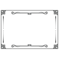 frame with flowers on transparent background png