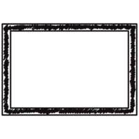 frame with flowers on transparent background png