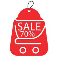 cart with sale sign - Sale tag png