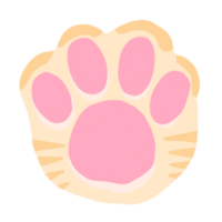 Katze Pfote Karikatur Illustration Tiger Katze Pfote Tabby Katze Pfote png