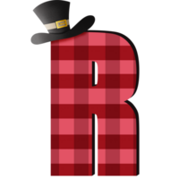 plaid en tissu alphabet cliparts png