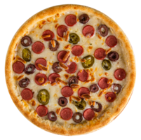 Kruste Italienisch Würstchen Pizza png