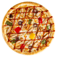 Tasty Chicken BBQ Pizza png