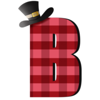 plaid tessuto alfabeto clipart png