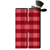 plaid tessuto alfabeto clipart png