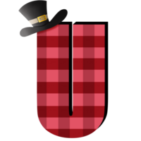 plaid kleding stof alfabet cliparts png