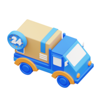 3d illustration hour delivery service png