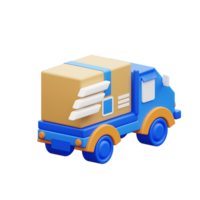 3d illustration fast delivery by car png