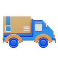 3d illustration pick up by car delivery png