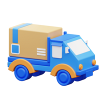 3d illustration pick up by car delivery png