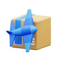 3d illustration delivery by air png