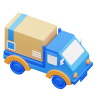3d illustration pick up by car delivery png