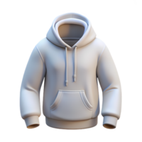 3d model of a modern hoodie for casual wear, perfect for mockups, design showcases, and apparel branding png