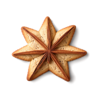 biscochitos avec anis et cannelle dans étoile en forme de biscuit nourriture et culinaire concept png