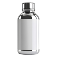 Empty Glass Oil Bottle on Transparent background png