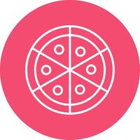 Pizza Multi Color Circle Icon vector