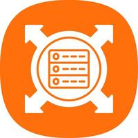 Data Driven Glyph Curve Icon Design vector