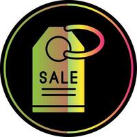 Sale Glyph Due Color Icon Design vector