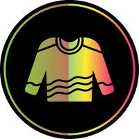 Jumper Glyph Due Color Icon Design vector