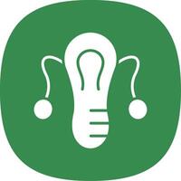 Gynecology Glyph Curve Icon Design vector