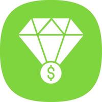 Value Glyph Curve Icon Design vector