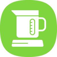 Electric Kettles Glyph Curve Icon Design vector