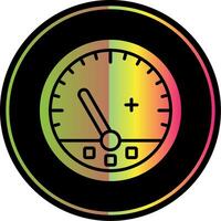 Gauge Glyph Due Color Icon Design vector