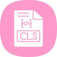 Document Glyph Curve Icon Design vector