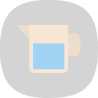 Water Jar Flat Curve Icon Design vector