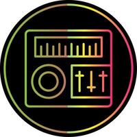 Sound Mixer Line Gradient Due Color Icon Design vector