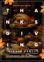 Thanksgiving Invitation Card Template 