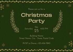 Christmas Party Invitation template