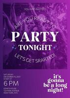 Party Time Invitations Card template