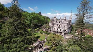 regaleira Palácio dentro sintra Portugal video