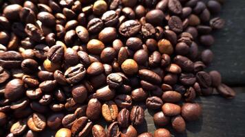 Kaffee Bohnen wie Hintergrund video