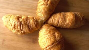 Croissants wie Hintergrund video