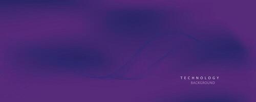 Purple background with flowing wave lines. Futuristic technology concept. illustration vector