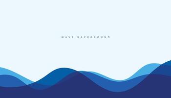 Abstract transparent blue wave presentation background vector