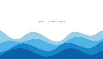 Abstract transparent blue wave presentation background vector