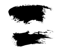 Mascara smears texture set. scribble black brush strokes isolated on white. vector